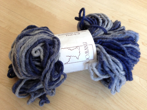 A skein of chunky yarn