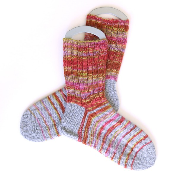 Regia hand knit striped socks