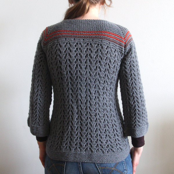 Back of the February Lady Sweater