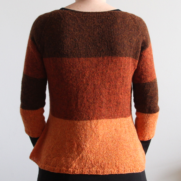 The back of the Folded pullover