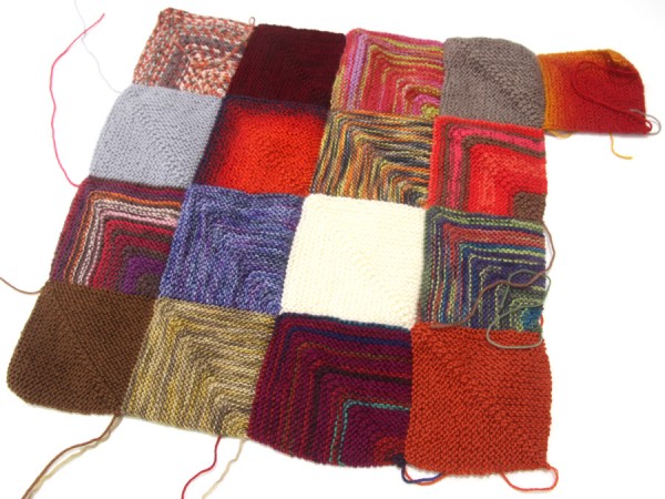 How to start a sock yarn blanket